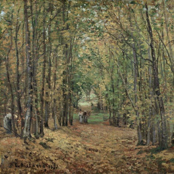 Route de Versailles, Louveciennes, Winter Sun and Snow - Pissarro